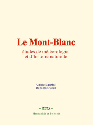 cover image of Le Mont-Blanc